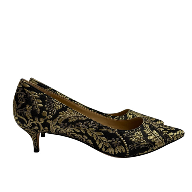 TALBOTS Size 9 1/2 Black/gold Low Pump NEW! SHOE