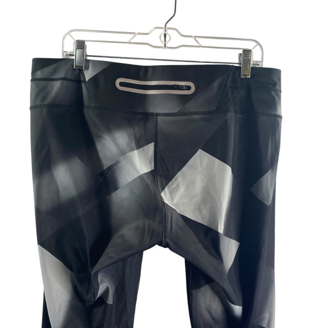 ATHLETA Size X-LARGE Black Print Leggings ACTIVE PANT
