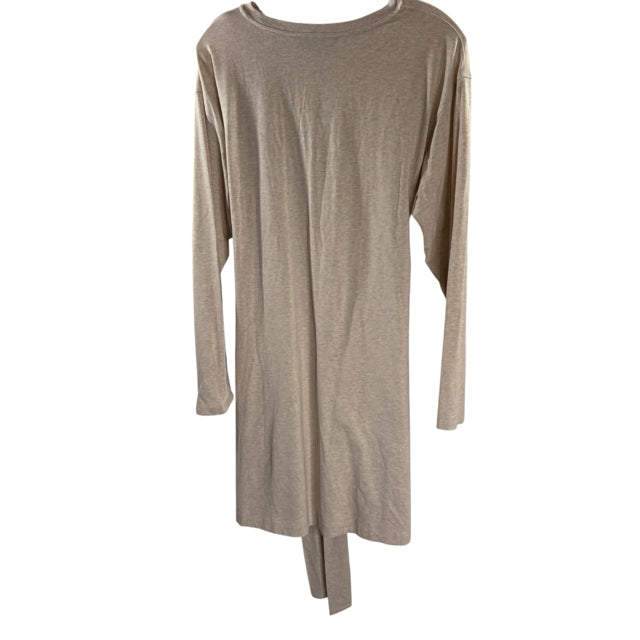 LOFT Size MEDIUM Oatmeal Long Sleeve Cotton Blend SAMPLE DRESS