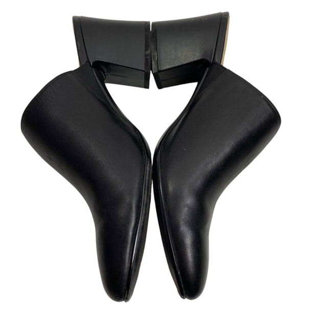 NATURALIZER Size 9 Black Mule Leather SHOE