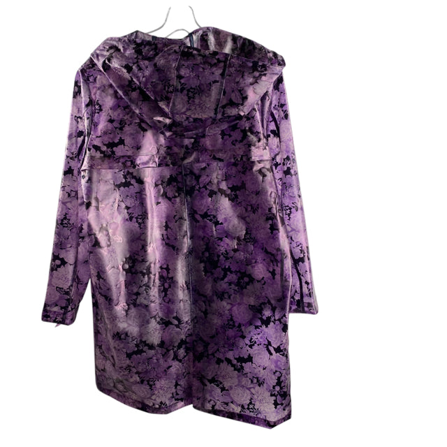 JAKKE. Size 8 Purple Floral Plastic JACKET