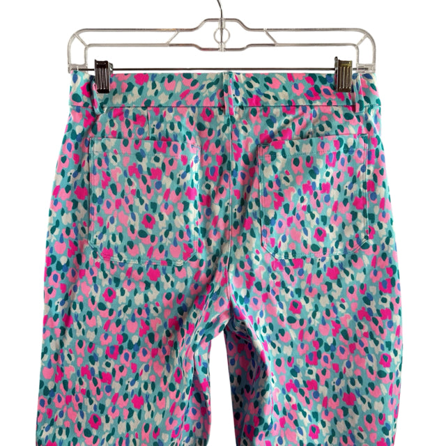 LILLY PULITZER Size 2 Blue/Pink Print Cotton NWT PANTS