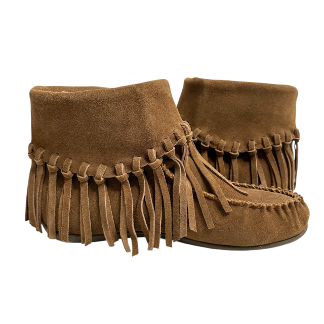 CLOUD NINE Size 8 Tan Ankle Fringed NWOT SHOE