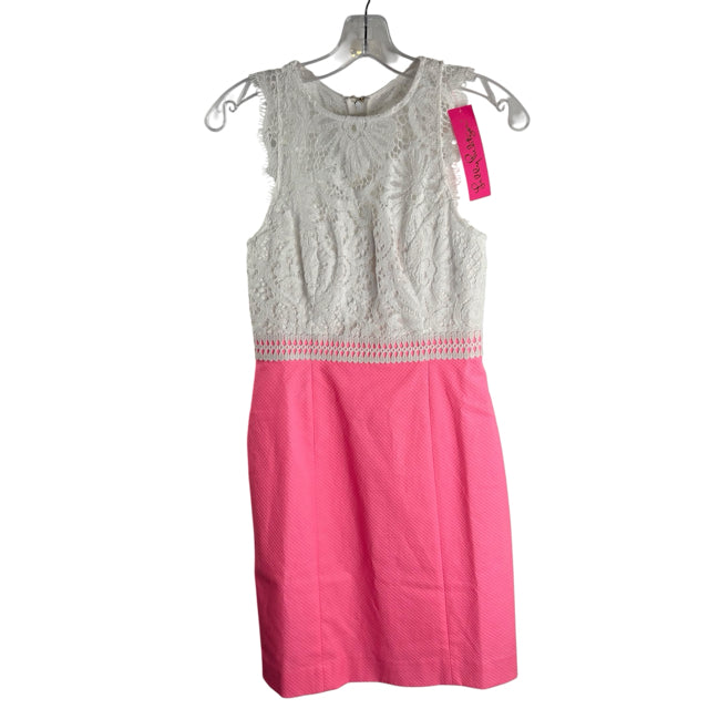 LILLY PULITZER Size 0 White Lace Sleeveless NWT DRESS