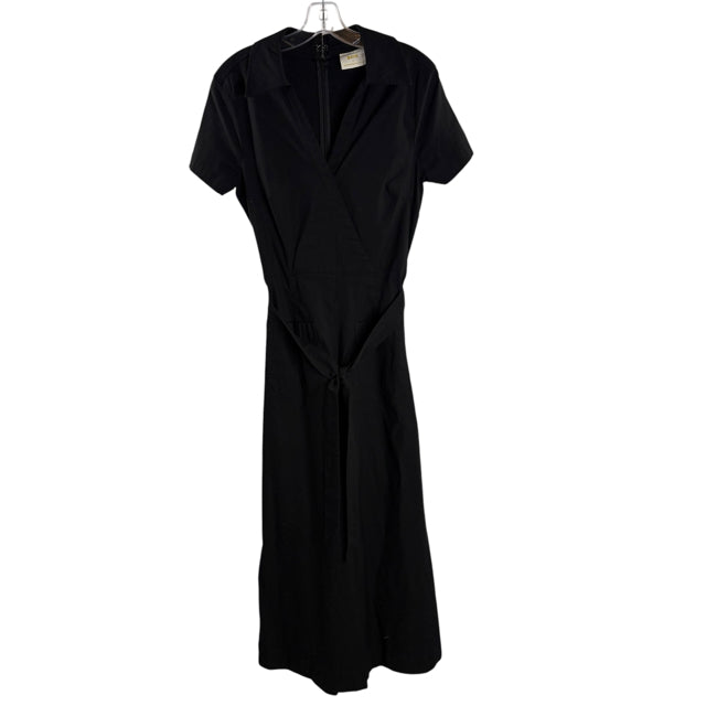 MAEVE Size 8 Black Short Sleeve Viscose Blend JUMPSUIT
