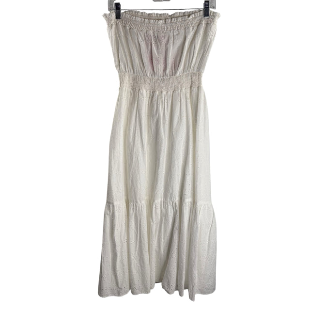 LILLY PULITZER Size MED White Strapless Eyelet NWT DRESS
