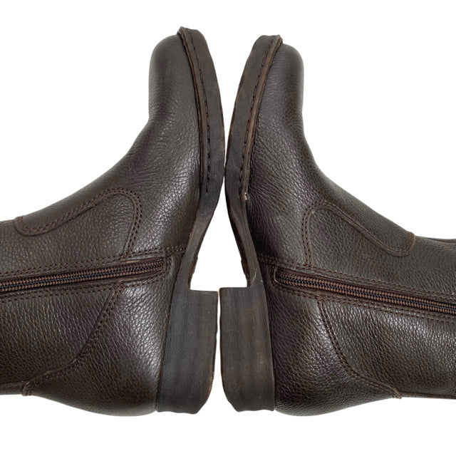 BORN Size 6 Dark Brown Mid Calf Leather BOOT