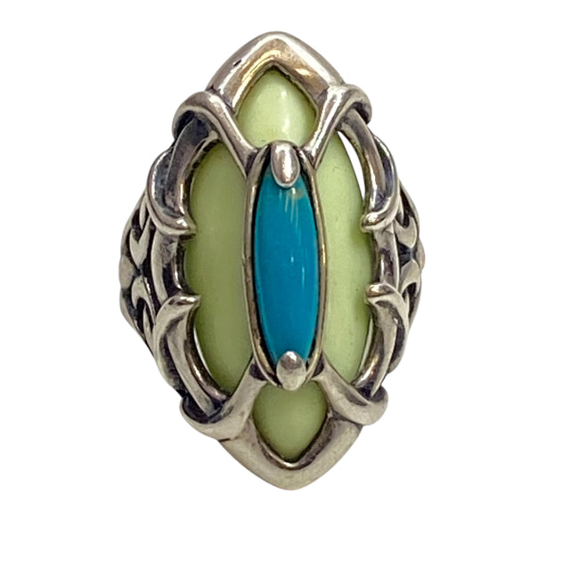 CAROLYN POLLACK Sterling Silver Silver 7 RING