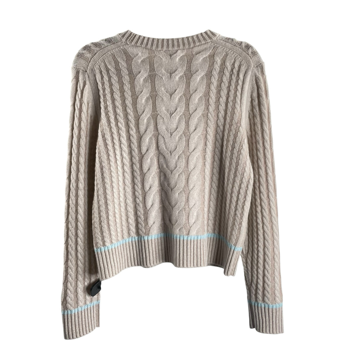 KINROSS Size MED Tan Cable Long Sleeve Cami SWEATER