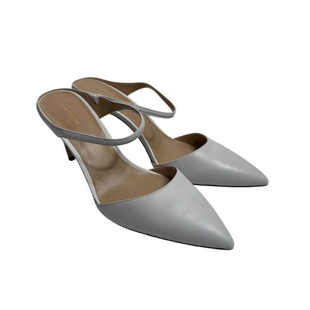 ANN T Size 9 1/2 White Sling Leather SHOE