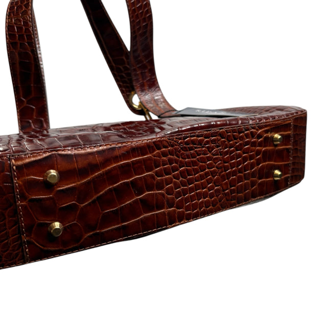 RIPANI Brown Croc Look PURSE