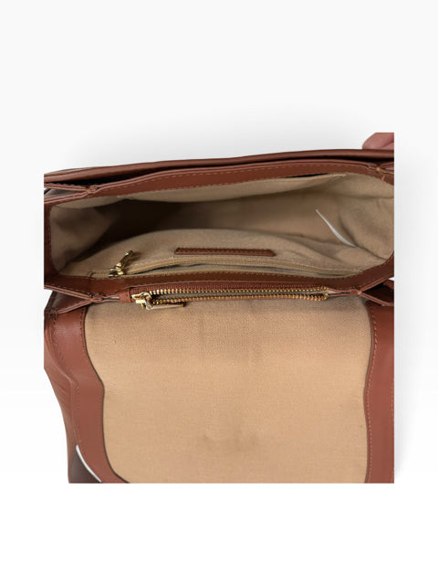 TALBOTS Rust Suede/Leather Shoulder PURSE