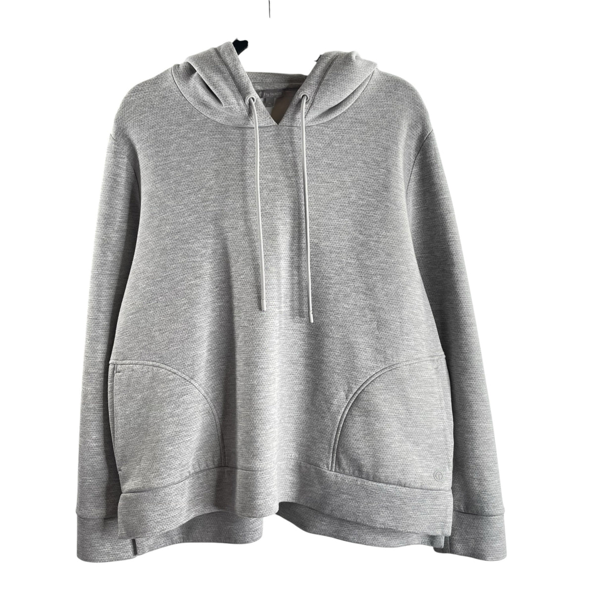 TALBOTS Size X-LARGE Gray Long Sleeve Hoodie Sweatshirt TOP