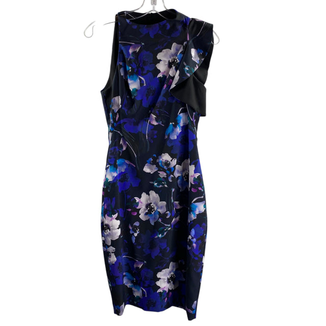 BLACK HALO Size 0 Black Floral Sleeveless Polyamide NWT DRESS