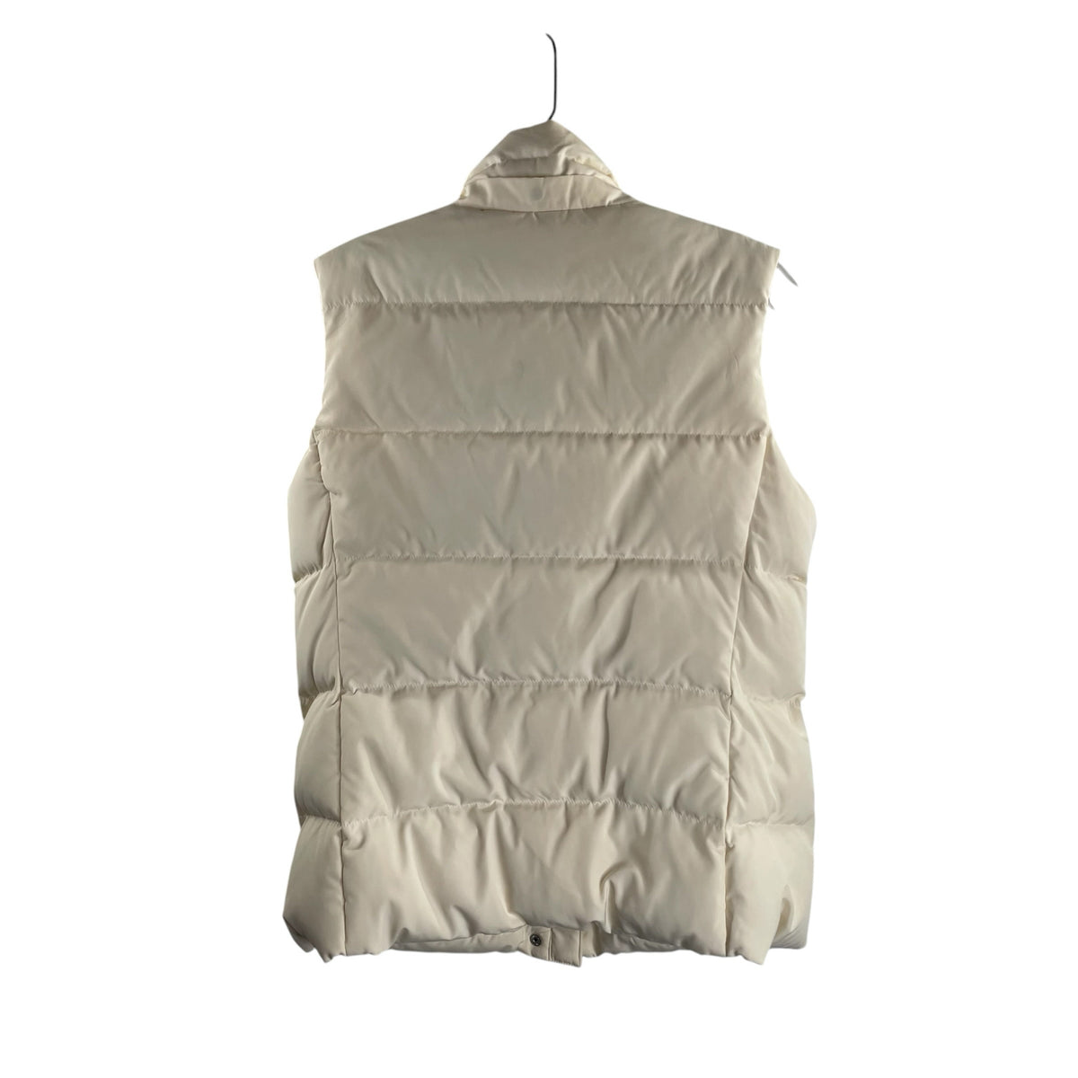 TALBOTS Size SMALL Cream Sleeveless Collar VEST