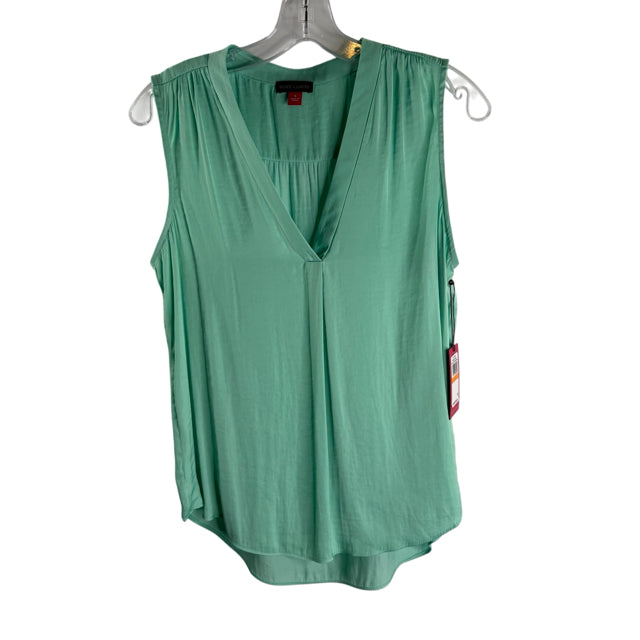 VINCE CAMUTO Size SMALL Mint Sleeveless V-Neck Polyester NWT TOP