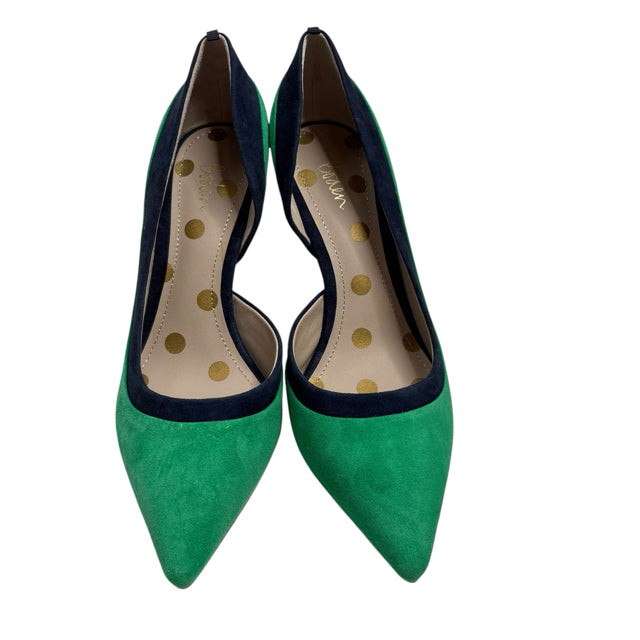 BODEN Size 40 Green/Navy Pump Suede NEW - BOX SHOE