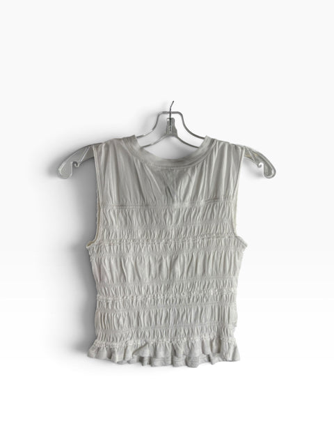 ANTHROPOLOGIE Size X-SMALL White Sleeveless TOP