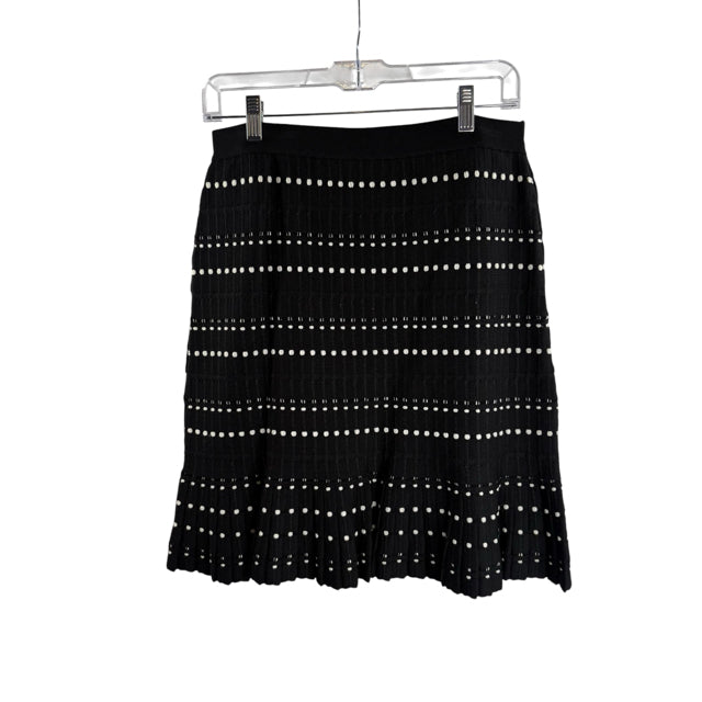 ETCETERA Size SMALL B/W Stitch Detail Knit SKIRT