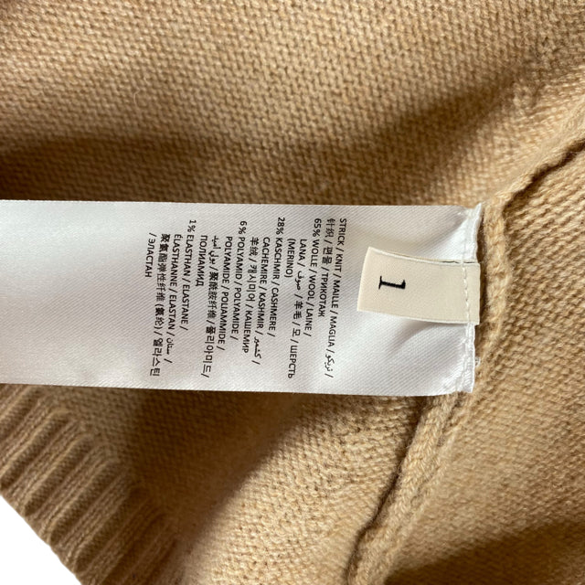 DOROTHEE SCHUMACHER Size SMALL Tan Long Sleeve Shrug Wool Blend SWEATER