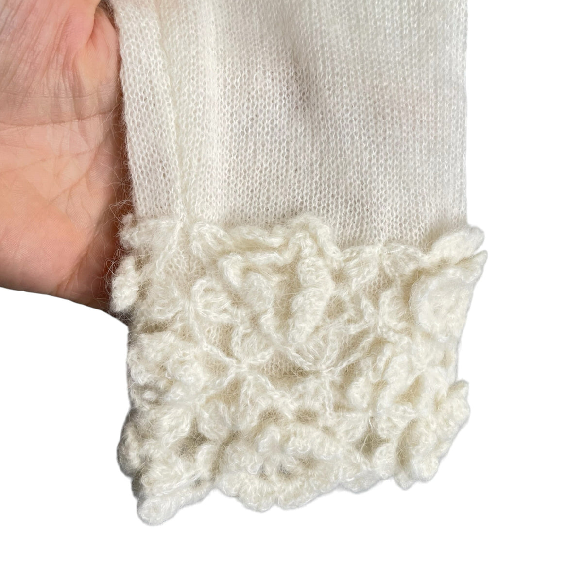 ZARA Size MED Cream Long Sleeve Alpaca Blend NWT SWEATER