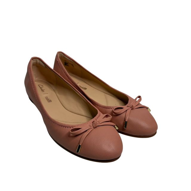 CLARKS Size 7 1/2 Blush Flats Leather NWOT SHOE