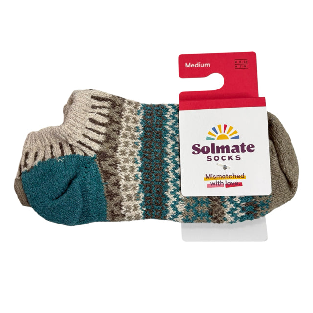 SOULMATES Tan/Aqua SOCKS