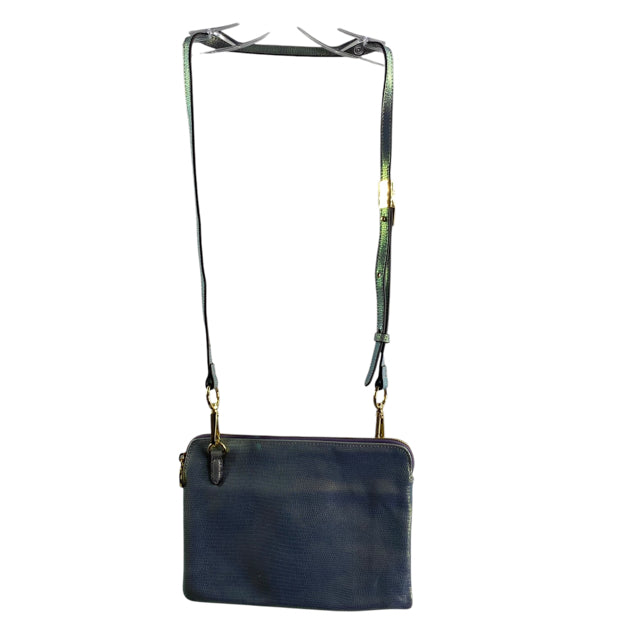GILI Blue Snake Look Shoulder PURSE