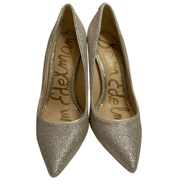 SAM EDELMAN Size 6 1/2 Gold Pump Metallic NWOT SHOE