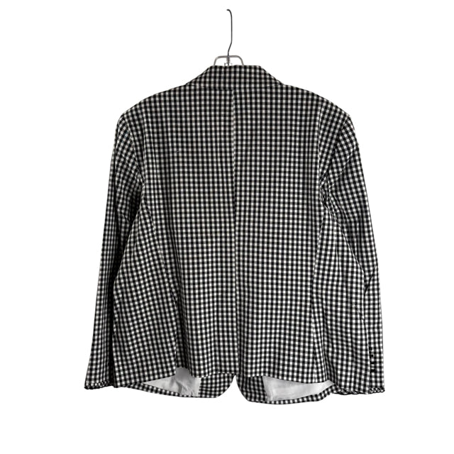 ANN T Size 18 B/W GINGHAM Long Sleeve NWT BLAZ / JKT