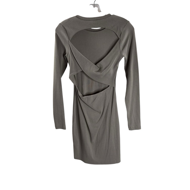 BORDEAUX Size MED Taupe Ribbed Long Sleeve NWT DRESS