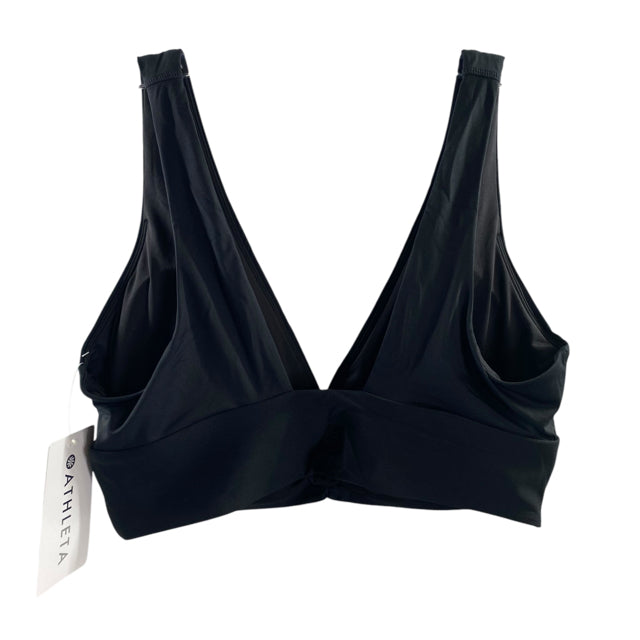 ATHLETA Size LARGE Black Sports Bra ACTIVE TOP