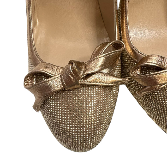 VALENTINO Size 39 Gold Evening NWT SHOE