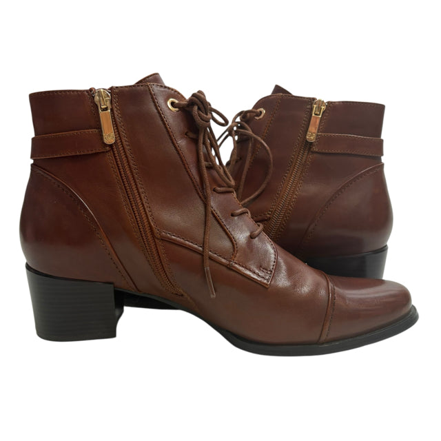 REGARDE LE CIEL Size 41 Brown Mid Calf Leather NWOT BOOT