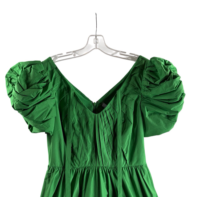 ANTONIO MELANI Size 6 Green Puff Sleeve Polyester NWT DRESS