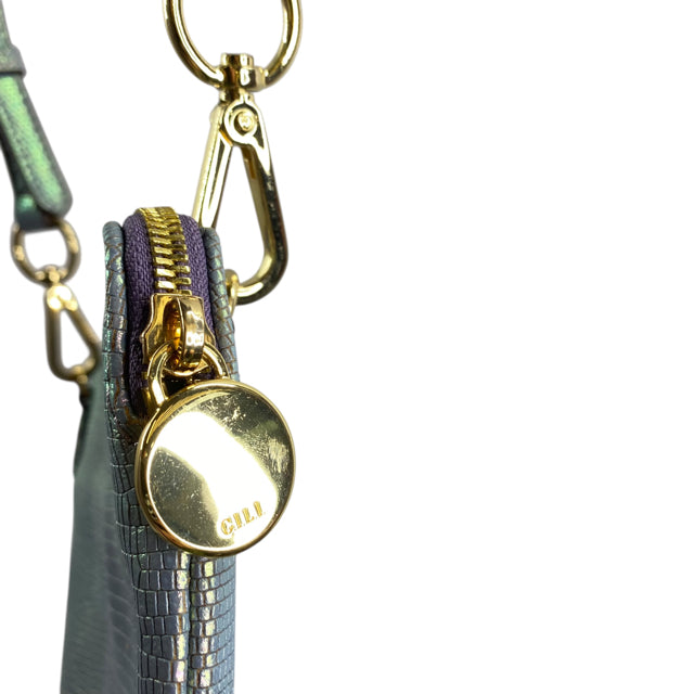 GILI Blue Snake Look Shoulder PURSE