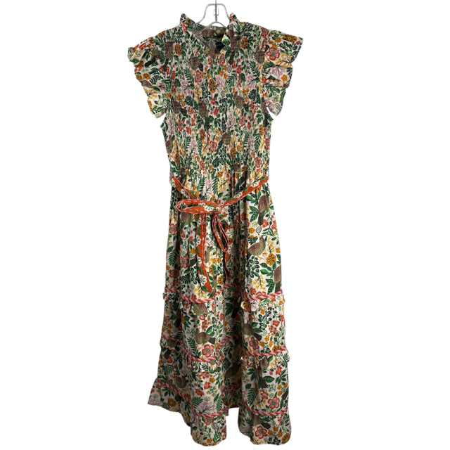 PRINTFRESH Size MED Multi Print Flutter Sleeve DRESS
