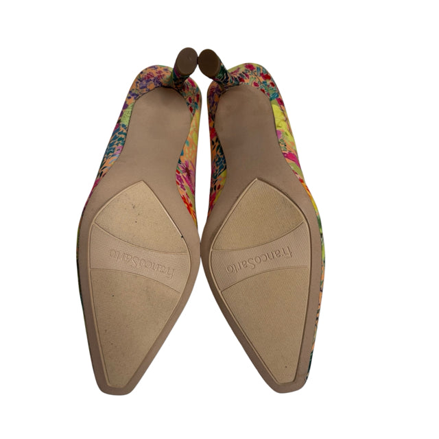 FRANCO SARTO Size 8 Yellow/Multi Pump SHOE