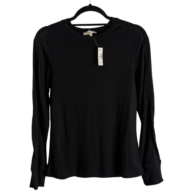 MADEWELL Size LARGE Black Long Sleeve Ribbed NWT SWEATER
