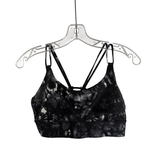 LULULEMON Size MED B/W/Gray Streaks ACTIVE TOP