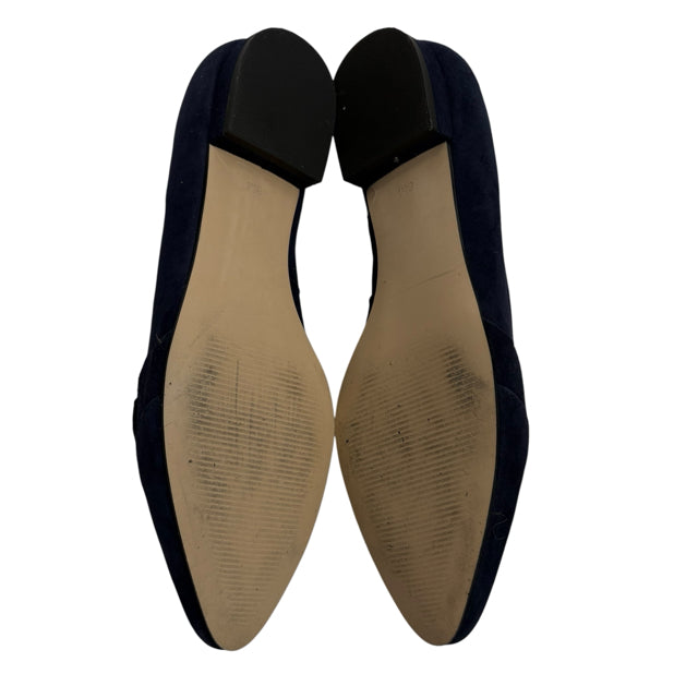 TALBOTS Size 6 Navy Flats Suede SHOE