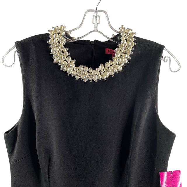 BETSY JOHNSON Size 6 Black Sleeveless NWT DRESS