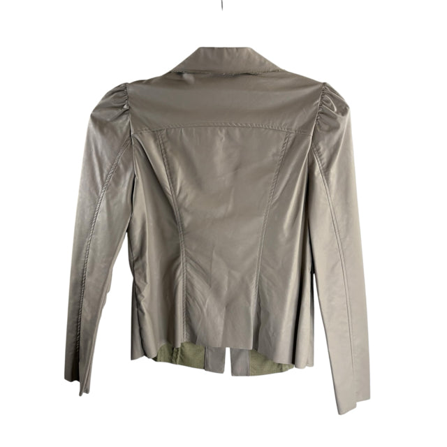 DREW Size X-SMALL Tan Faux Leather JACKET
