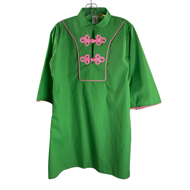 HOUSE OF MBR Size MED Green Short Sleeve DRESS