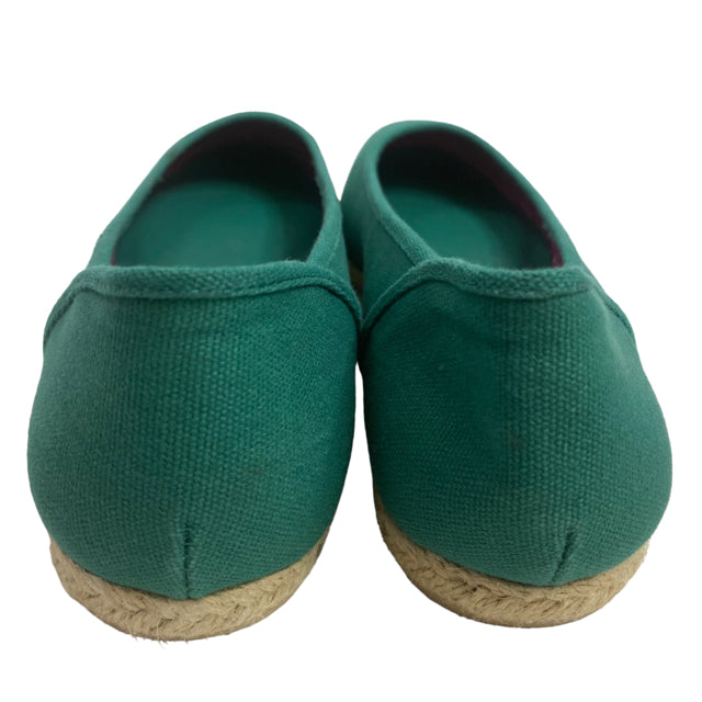 TALBOTS Size 10 Green Espadrille Canvas NWOT SHOE