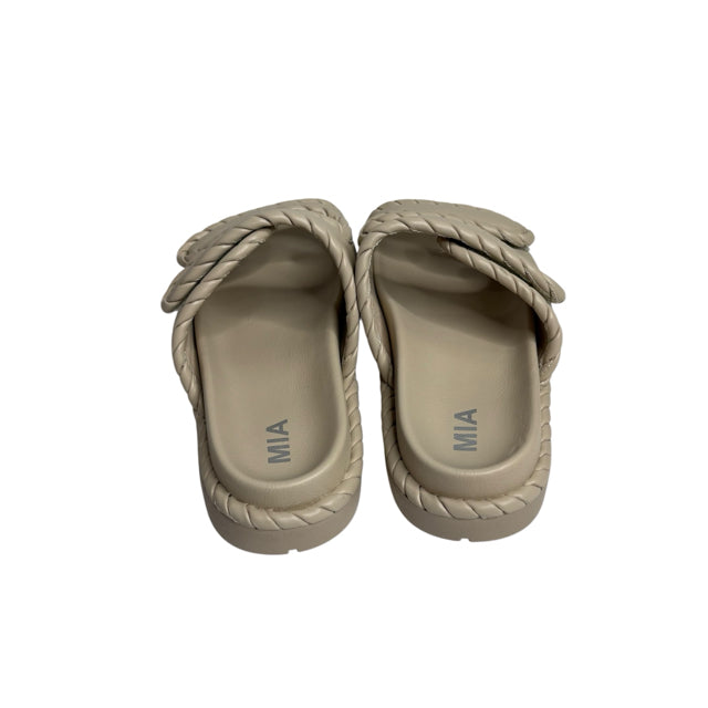 MIA Size 10 Beige Sandal Faux Leather NWOT SHOE