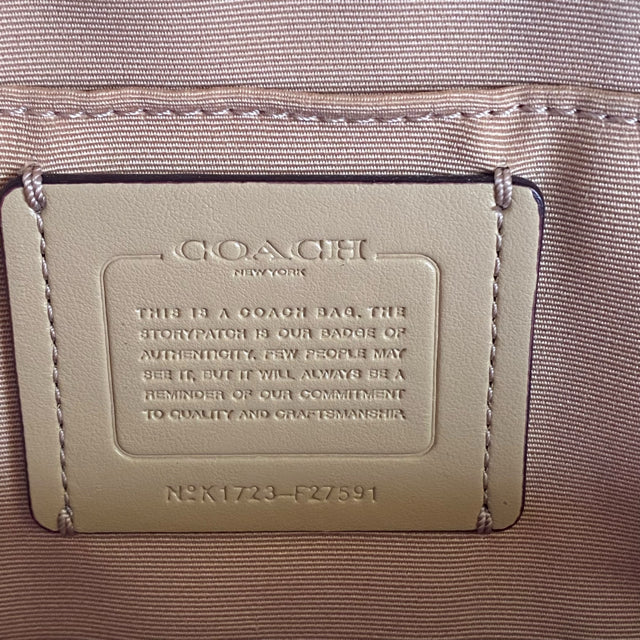 COACH Tan Pebble Leather Cross Body PURSE
