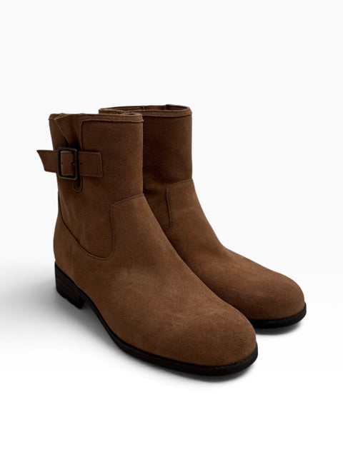 VIONIC Size 7 1/2 Brown Ankle Suede BOOT