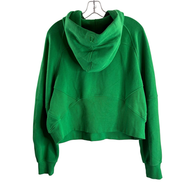LULULEMON Size MED Green Long Sleeve Hoodie TOP
