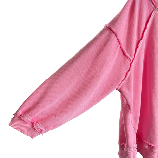 FP MOVEMENT Size X-SMALL Pink Long Sleeve Sweaterknit NWT TOP